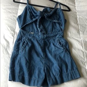 Denim romper